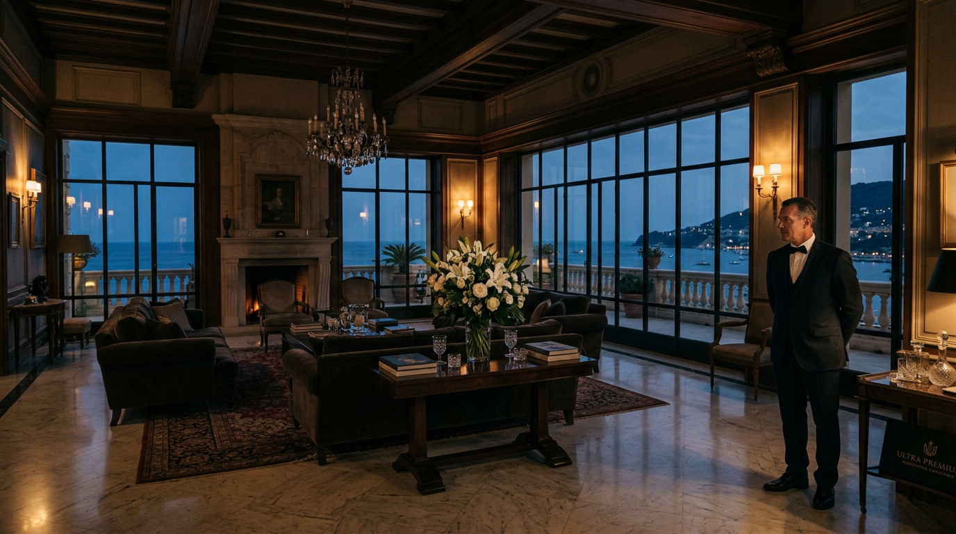 Villa de luxe avec majordome, gestion privée